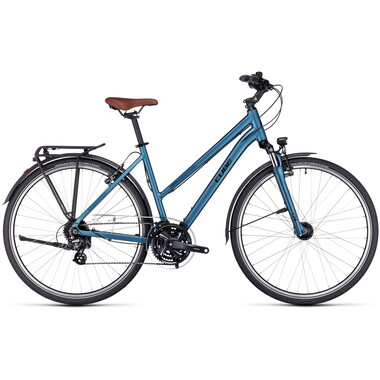 Bicicleta de paseo CUBE TOURING TRAPEZ Azul 2023 0
